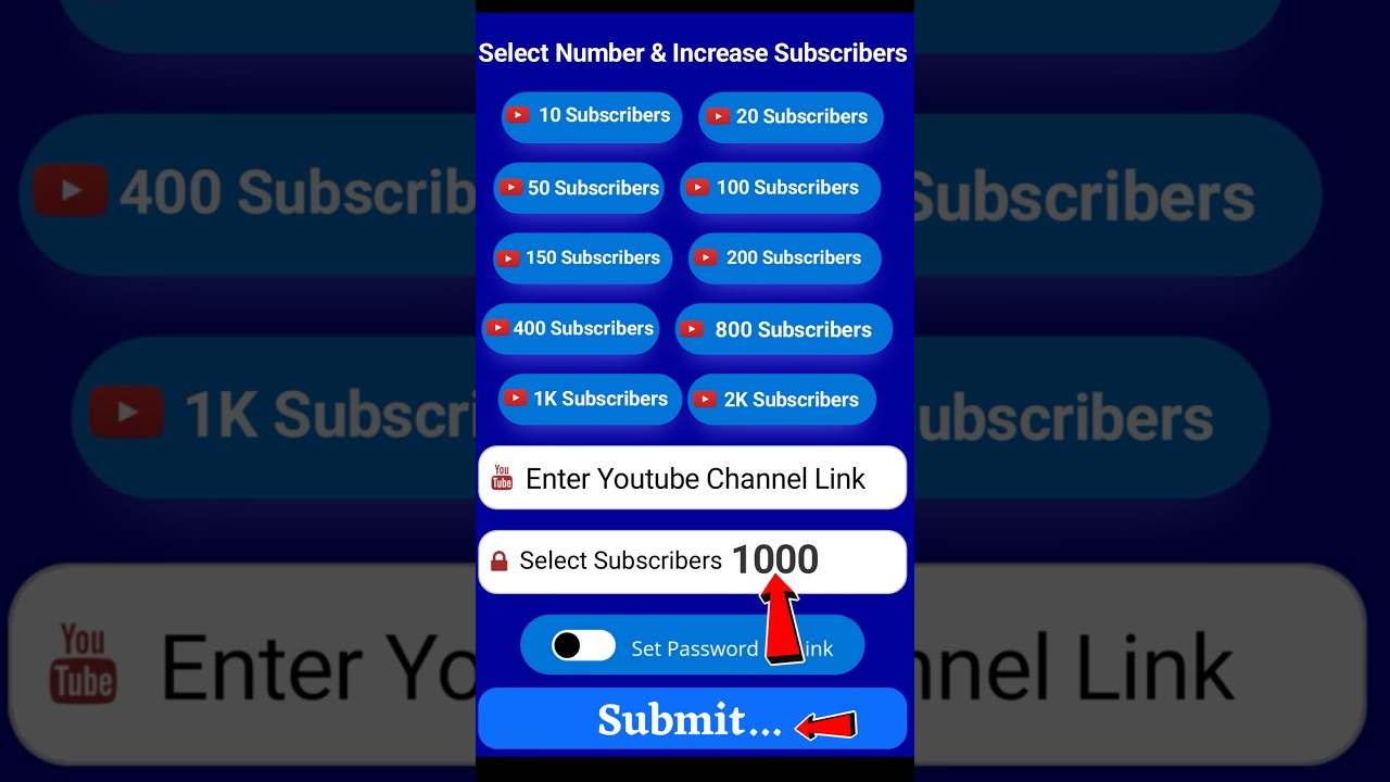 Free Website 1 Click में 200 Subs 🔥 Subscriber kaise badhaye | Youtube Par Subscriber kaise badhaye