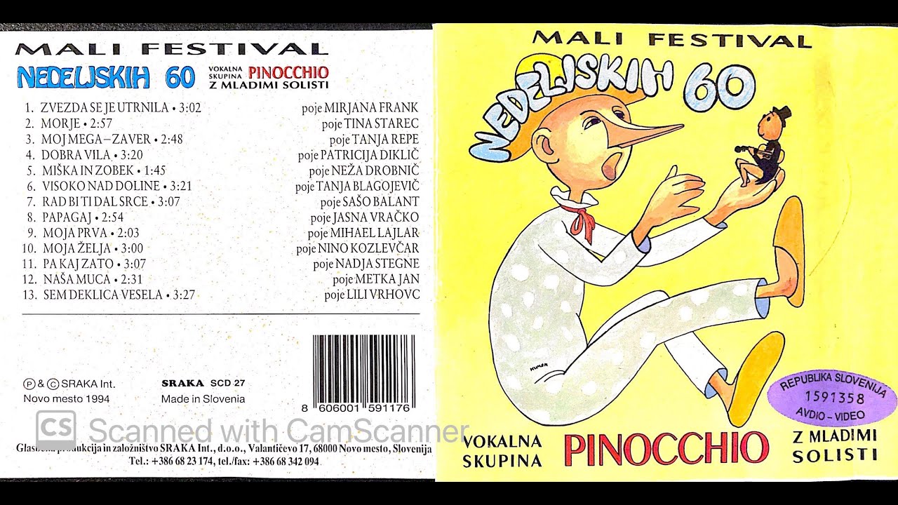 PINOCCHIO vokalna skupina, Mali festival NEDELJSKIH 60