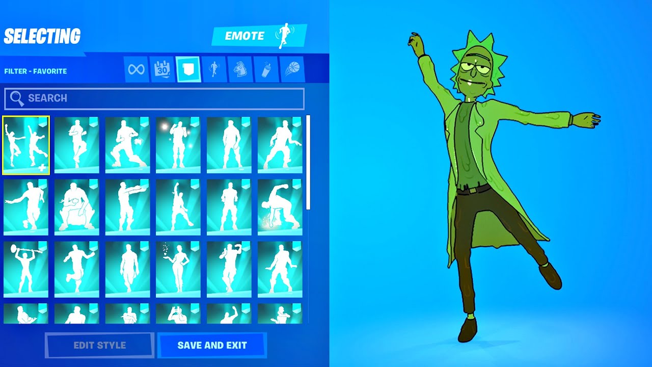 TOXIC RICK doing ALL FORTNITE ICON SERIES & TIKTOK EMOTES! (Fortnite Battle Royale)