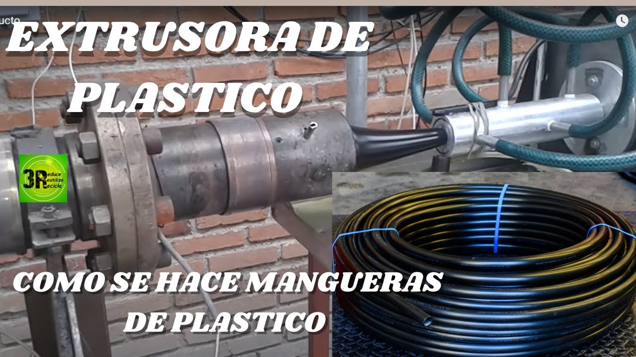 Maquina EXTRUSORA de mangueras plasticas/ Como se HACE las mangueras de PLASTICO