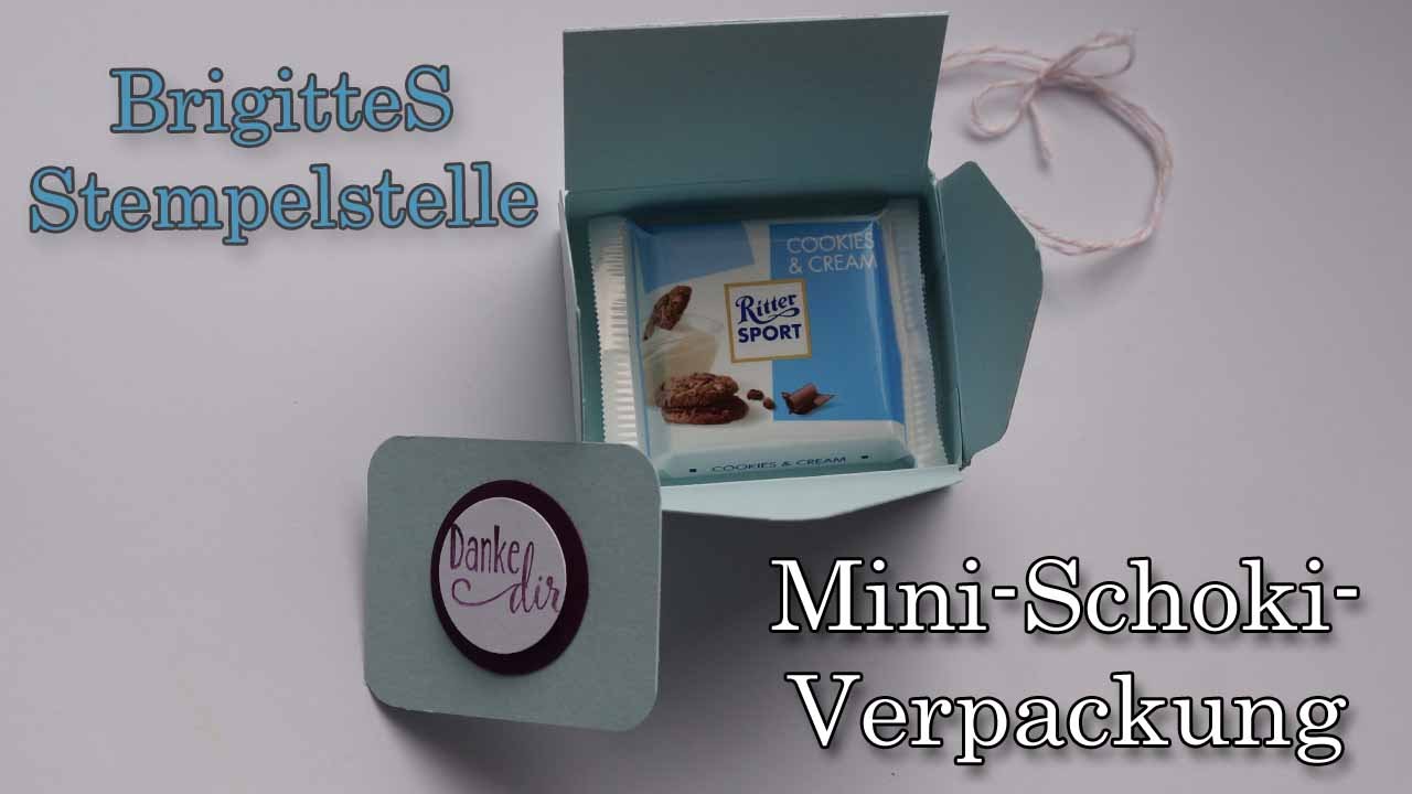 Envelope Punchboard Verpackung für Ritter-Sport Mini