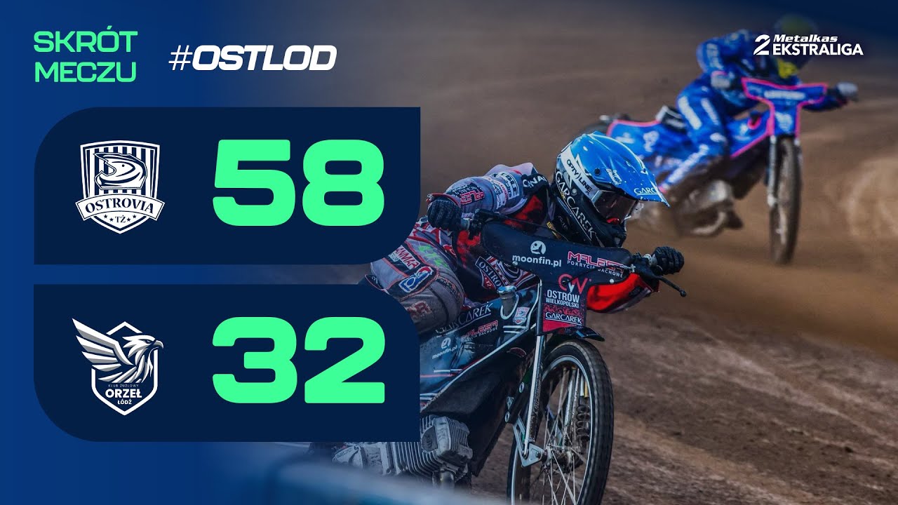 Speedway. Żużel. Mecz: Weteran skradł show. Orły bez liderów (skrót #OSTLOD 58:32, 08.05.2025)