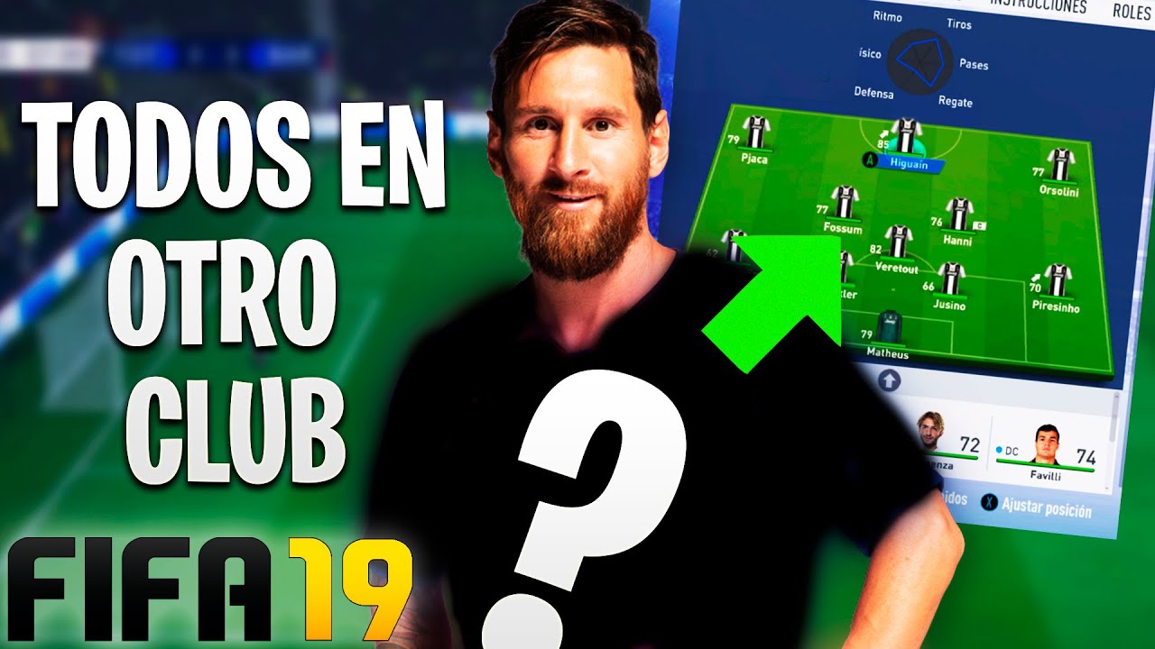 PONEMOS A TODOS LOS JUGADORES EN EQUIPOS ALEATORIOS FIFA 19 MODO CARRERA