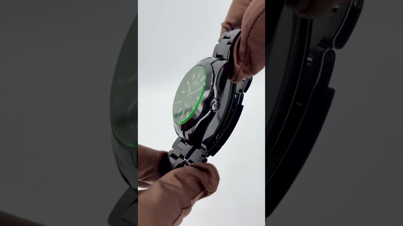 NEW 2023 Rolex Milgauss “Blaken” 40mm Black Green Viper