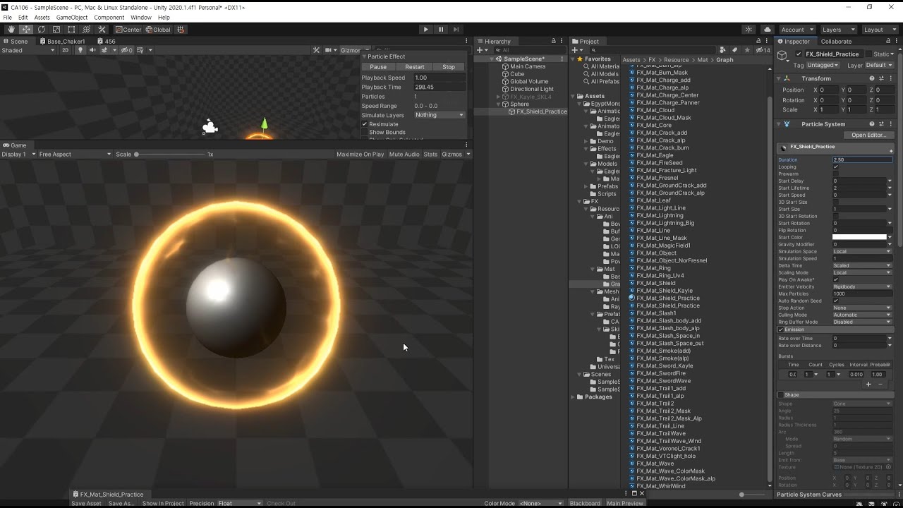 [유니티 쉐이더 그래프] 보호막 쉐이더 제작 (LOL 케일) / [Unity Shader Graph] Making Shield shader (LOL Kayle)