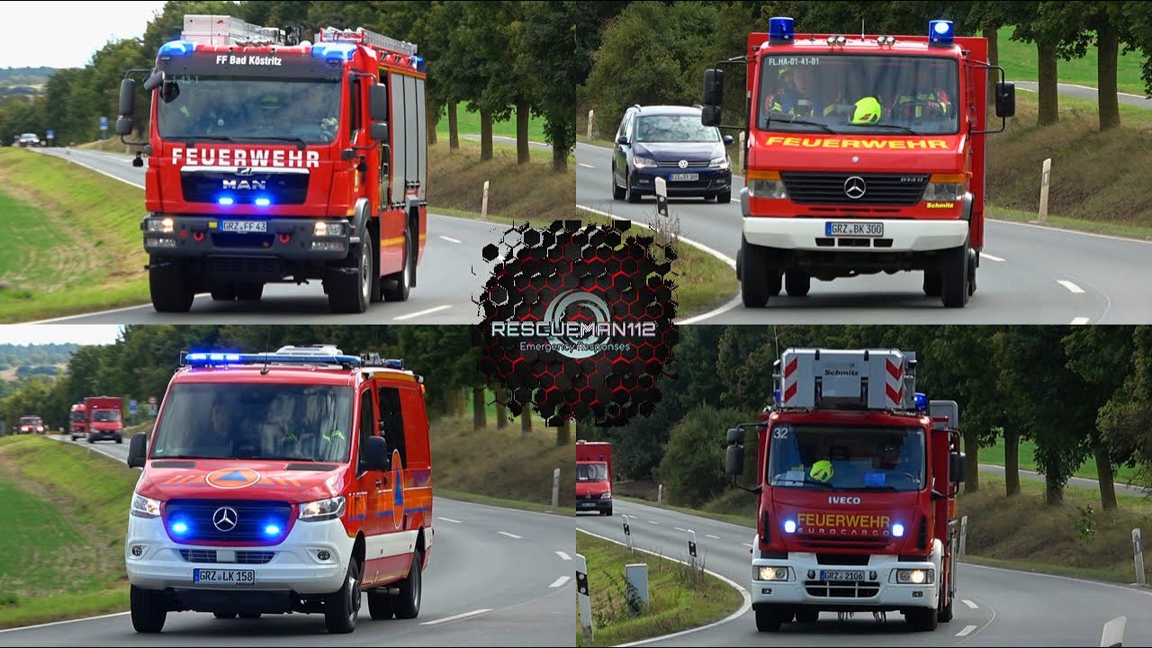 🚨 [Brand in Lagerhalle] Einsatz für die Feuerwehren u.a. Bad Köstritz + Münchenbernsdorf + BtF CWK 🚨