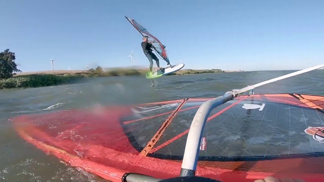 September Sherman Island Windsurf / Wind Foil Session (2019) Slingshot Wizard