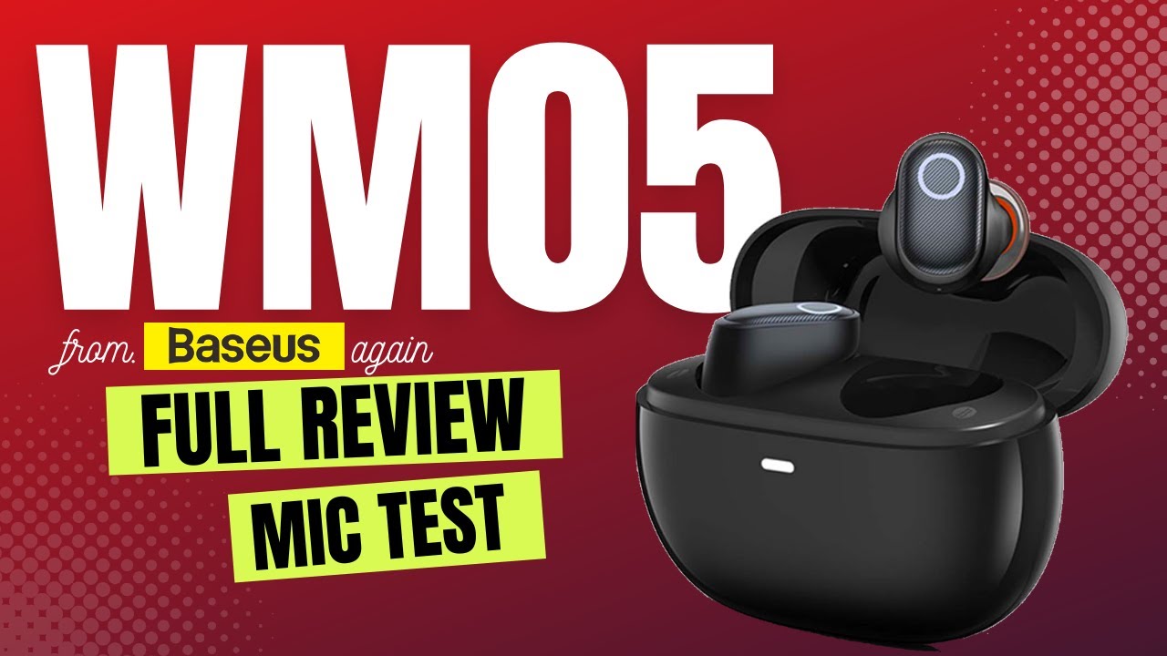 Baseus Bowie WM05 ANC wireless earbuds FULL Review | Mic test