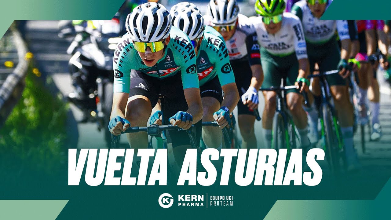 Ejercicio de valentía del Equipo Kern Pharma en la Vuelta Asturias