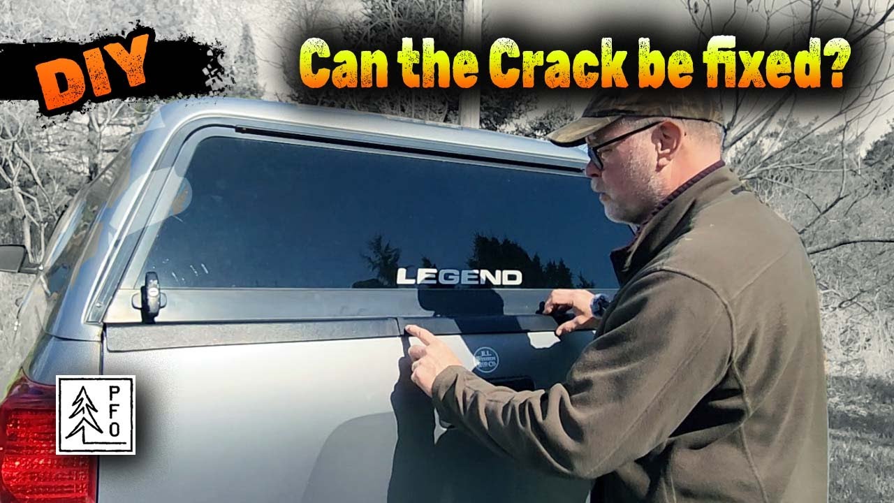 How to repair a cracked plastic truck topper skirt
