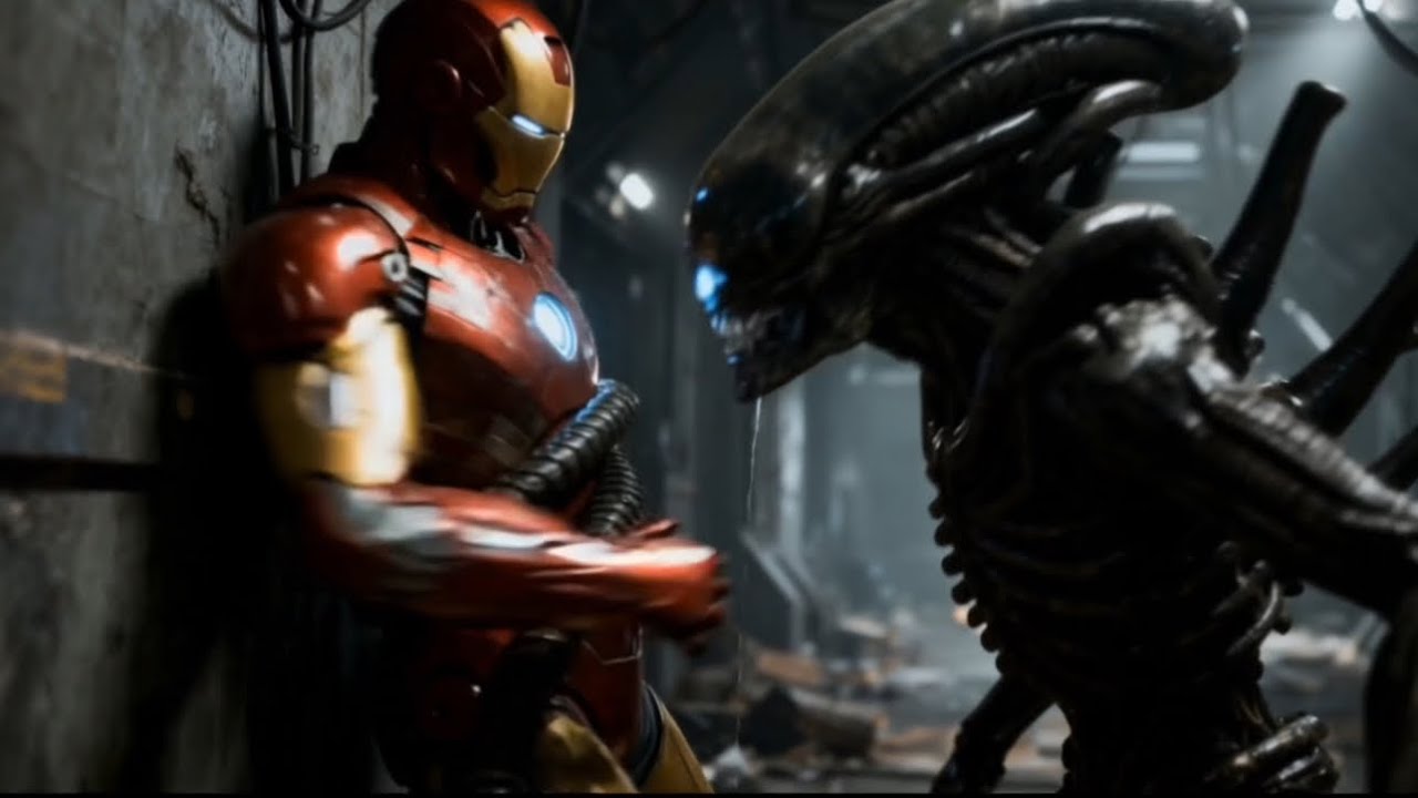 Iron Man VS Xenomorph Aliens: The Movie | Cinematic Short Film