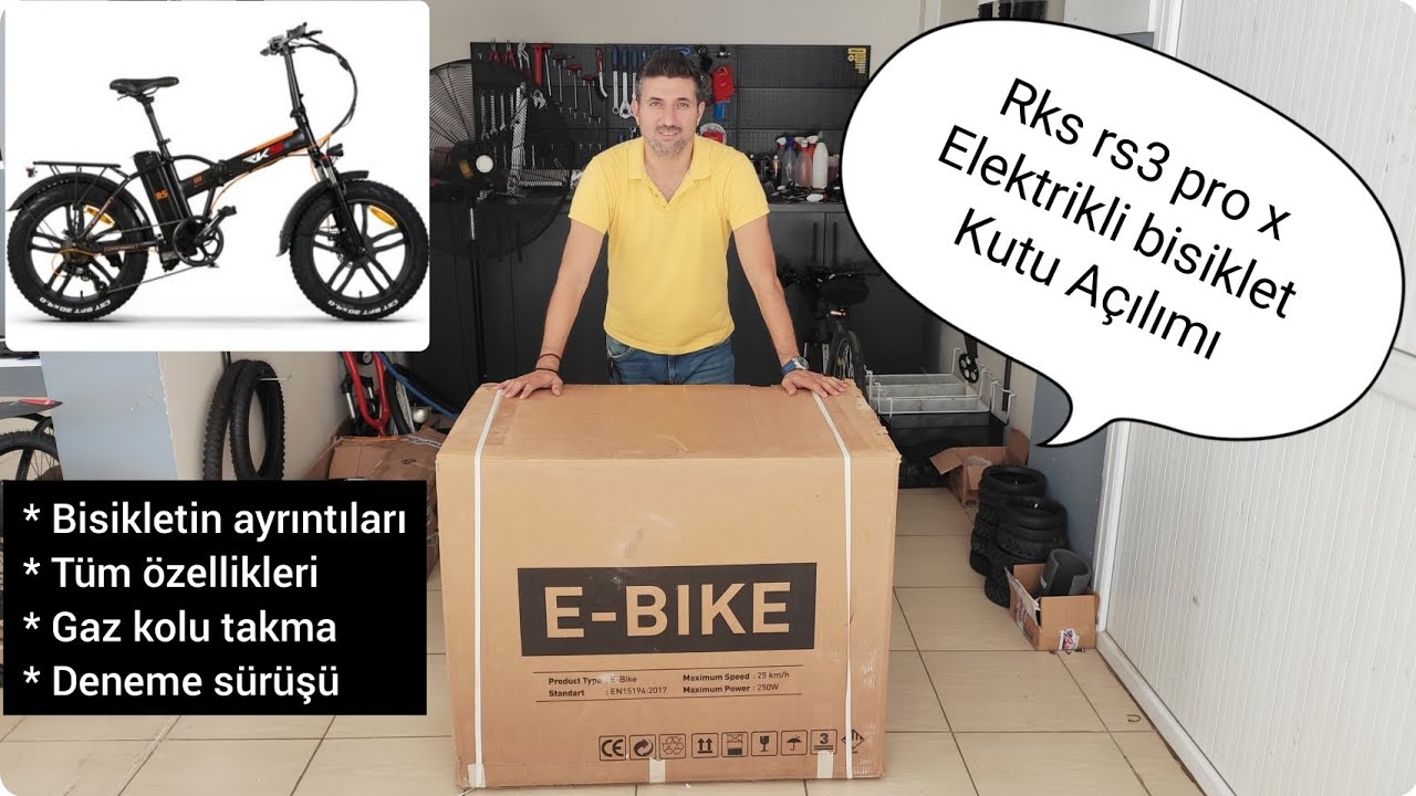 Kuba rs3 pro x Elektrikli bisiklet Kutu açılımı, Test sürüşü, Tanıtım,Gaz kolu takma, Tüm ayrıntılar