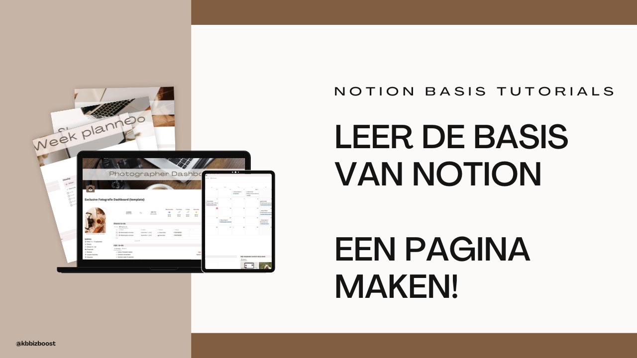 Pagina's maken voor Notion  1