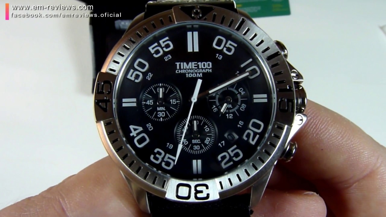 Time100 W70104G Reloj Cronógrafo de Acero con Alarma Movimiento Cuarzo | UnBoxing Review en Español
