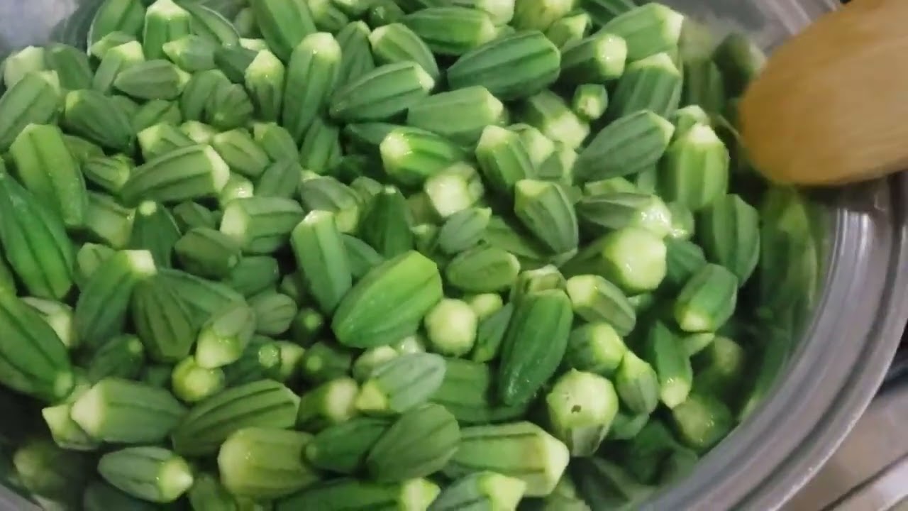 تخزين البامية بطريقة صحيحة وخضرة طول السنة