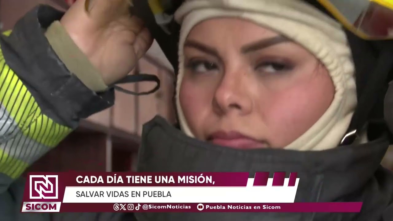 👩‍🚒 Estefanía Alonso Guzmán es una mujer bombera que ama servir a Puebla  | SICOM Noticias
