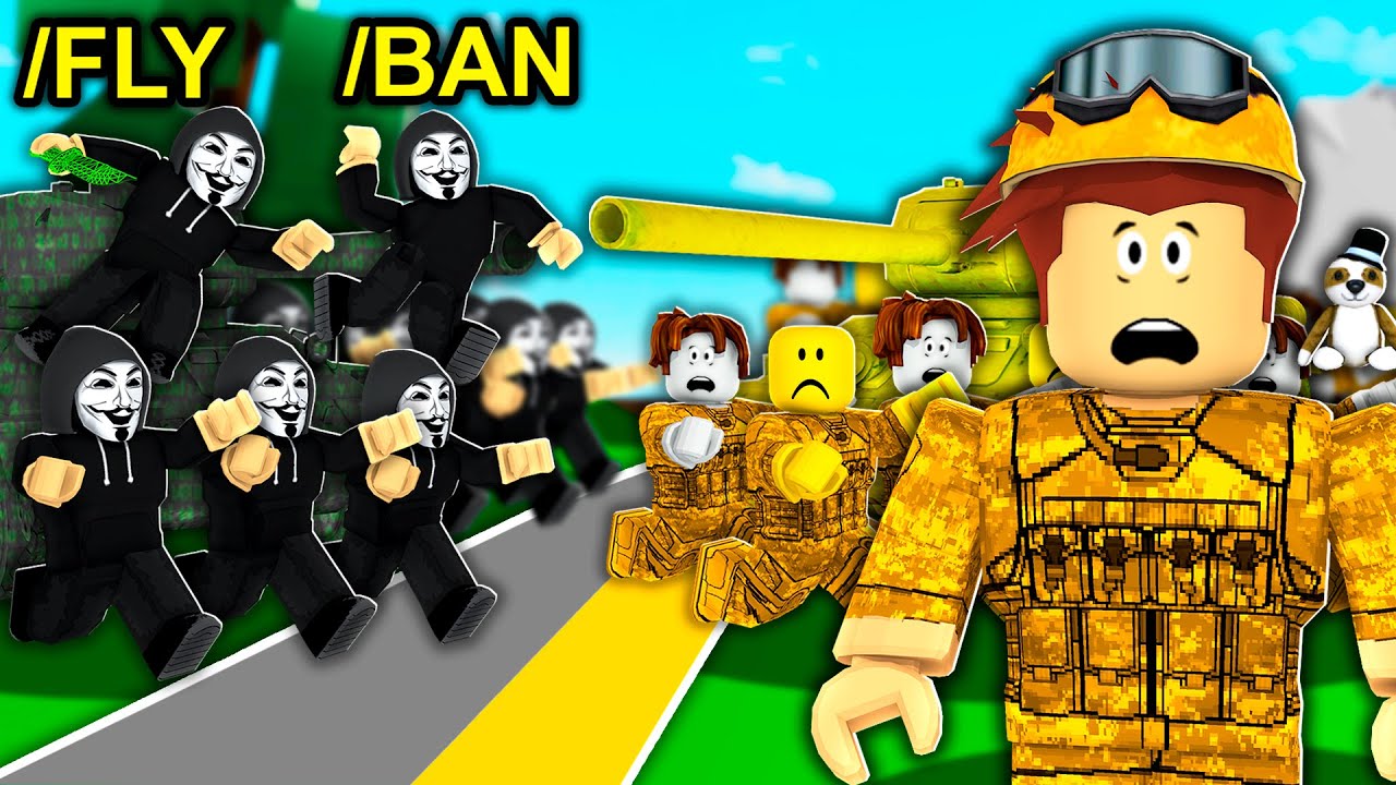 NOOB Vs HACKER WAR In Roblox Brookhaven..