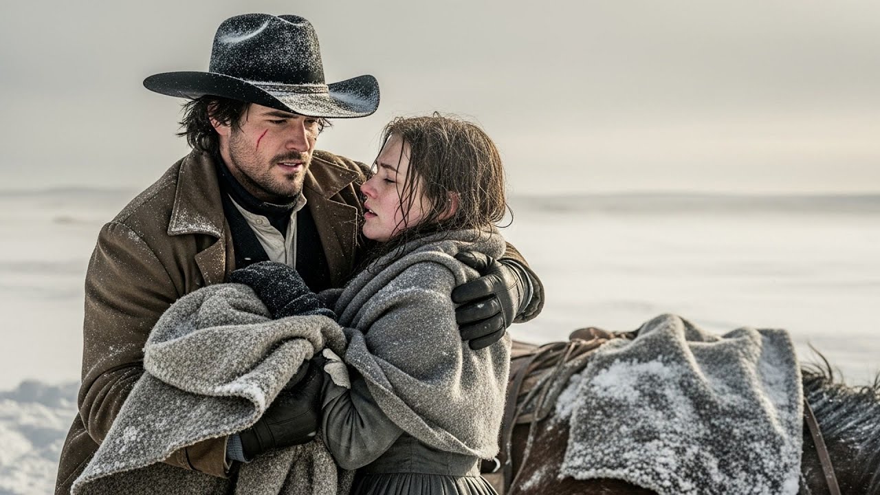 She Was Lost In A Blizzard For Two Days Straight, The Cowboy Found Her Curled Under A Dead Horse