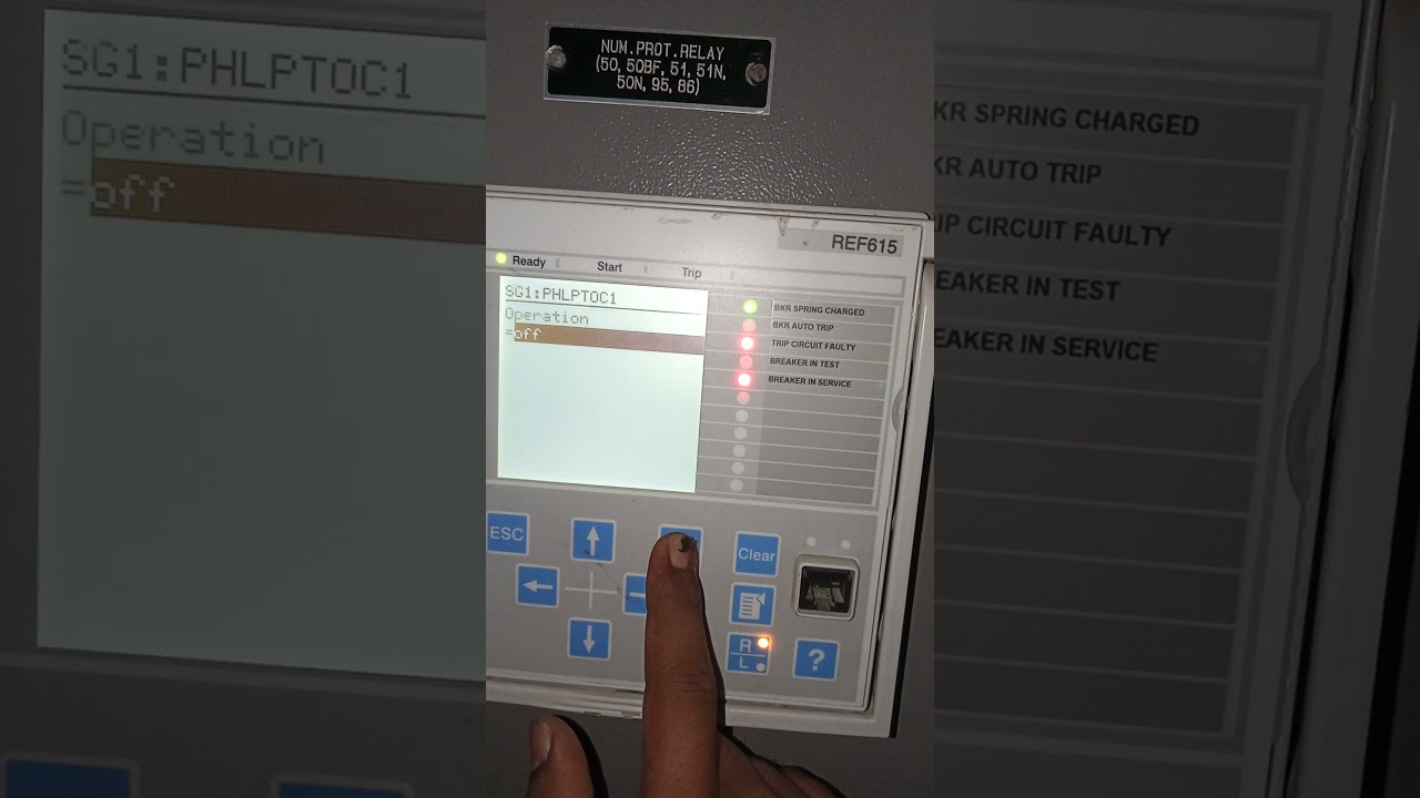 ABB relay , how set overcurrent value