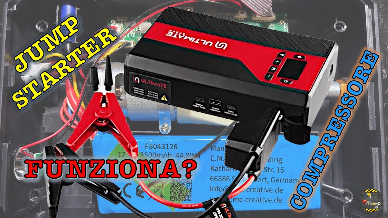 VALE LA PENA? AVVIATORE PER MOTORI AUTO Ultimate Speed POWERBANK e COMPRESSORE test recensione Lidl