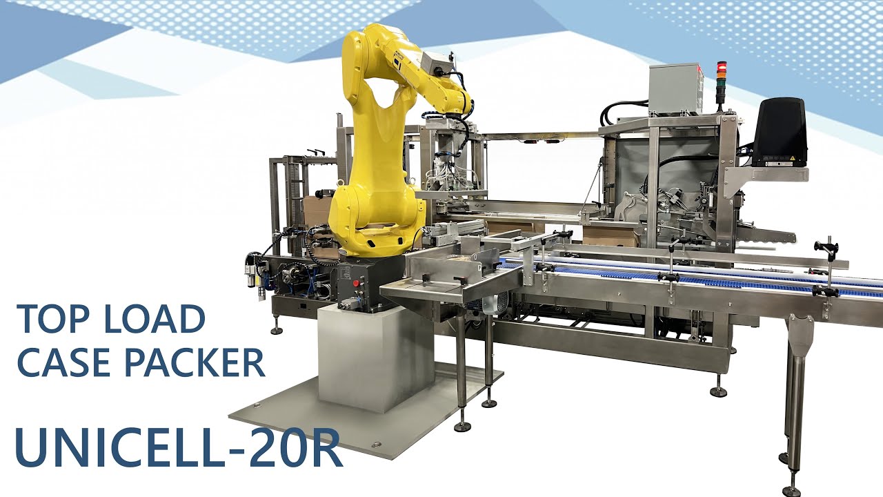 Robotic Top Load Case Packer Unicell-20R for plastic containers