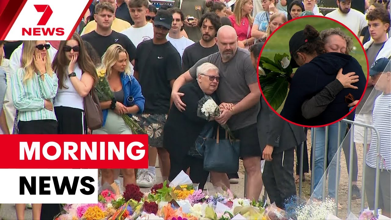 Grieving families hold vigil for Bondi terror attack victims; 10th victim named| 7NEWS