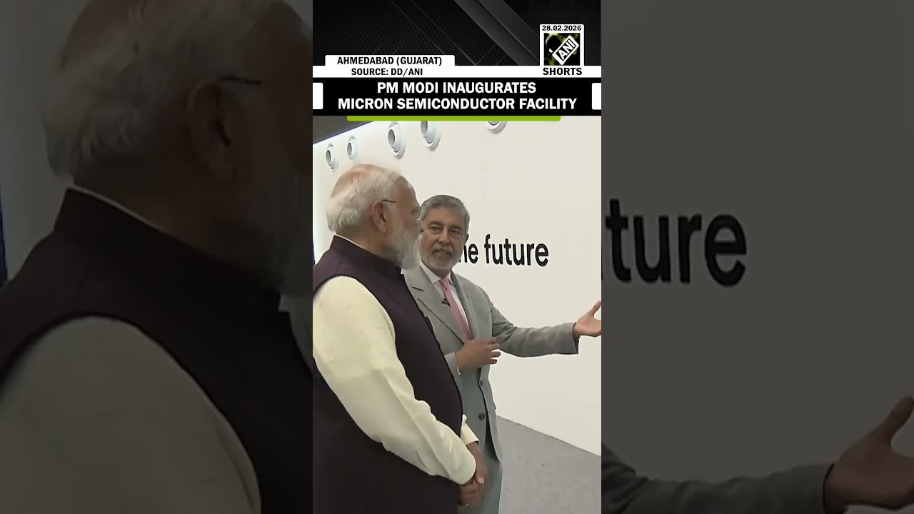 WATCH: PM Narendra Modi inaugurates Micron&rsquo;s ATMP facility in Sanand