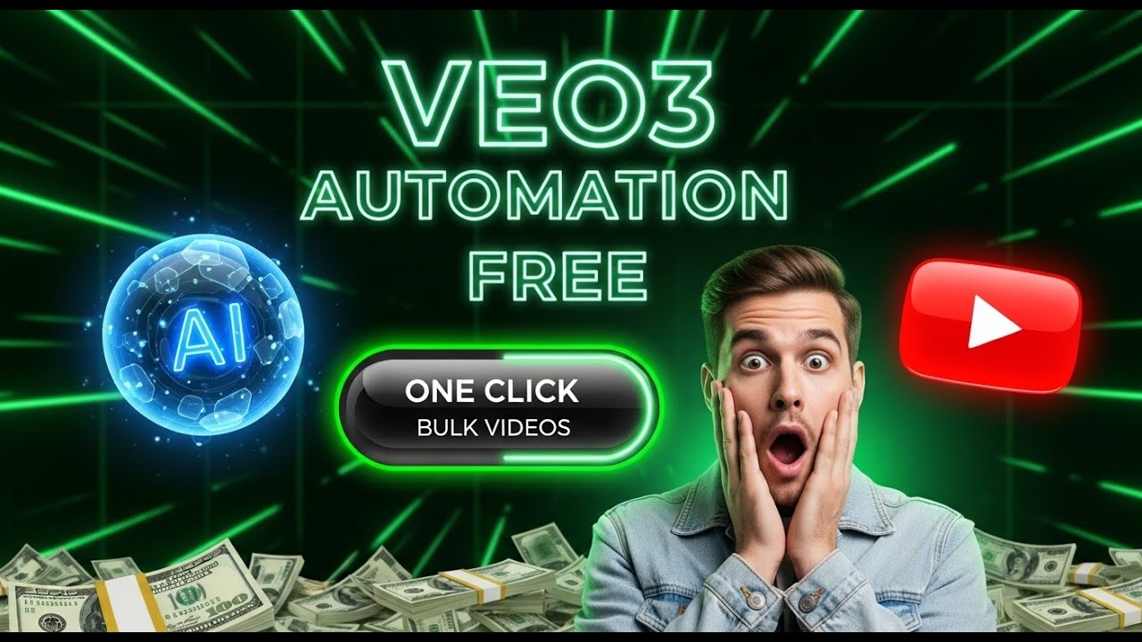 Free Unlimited VEO3 Bulk Video Generator (1 Click Automation) + Character Consistency Setup!