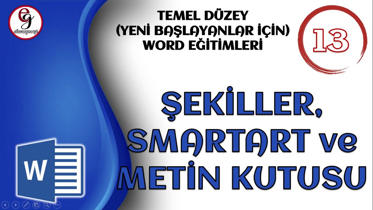 WORD DERS 13 - Şekiller ve SmartArt