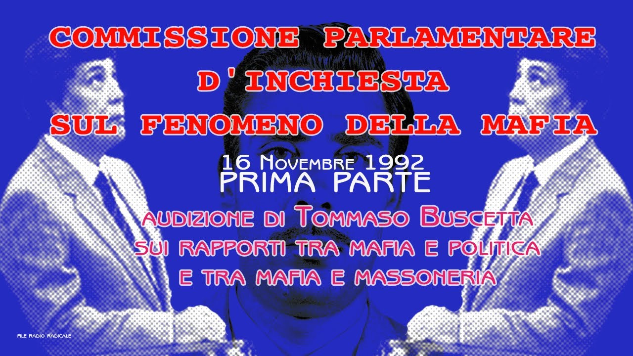 I Audizione T.Buscetta all Commissione Parlamentare d'Inchiesta sul Fenomeno della Mafia