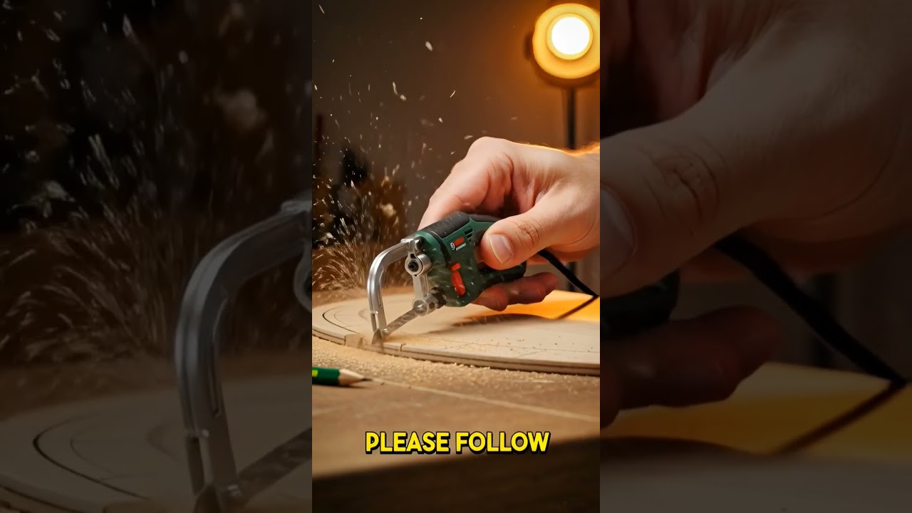 Mini Bosch Coping Saw Cutting Perfect Curves Like Magic #minitools #powertools #diytools #carpentry