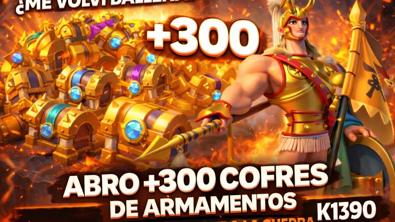 ABRÍ +300 COFRES de ARMAMENTO 😱 ¿ME VOLVÍ BALLENA? | Preparación Guerra K1390