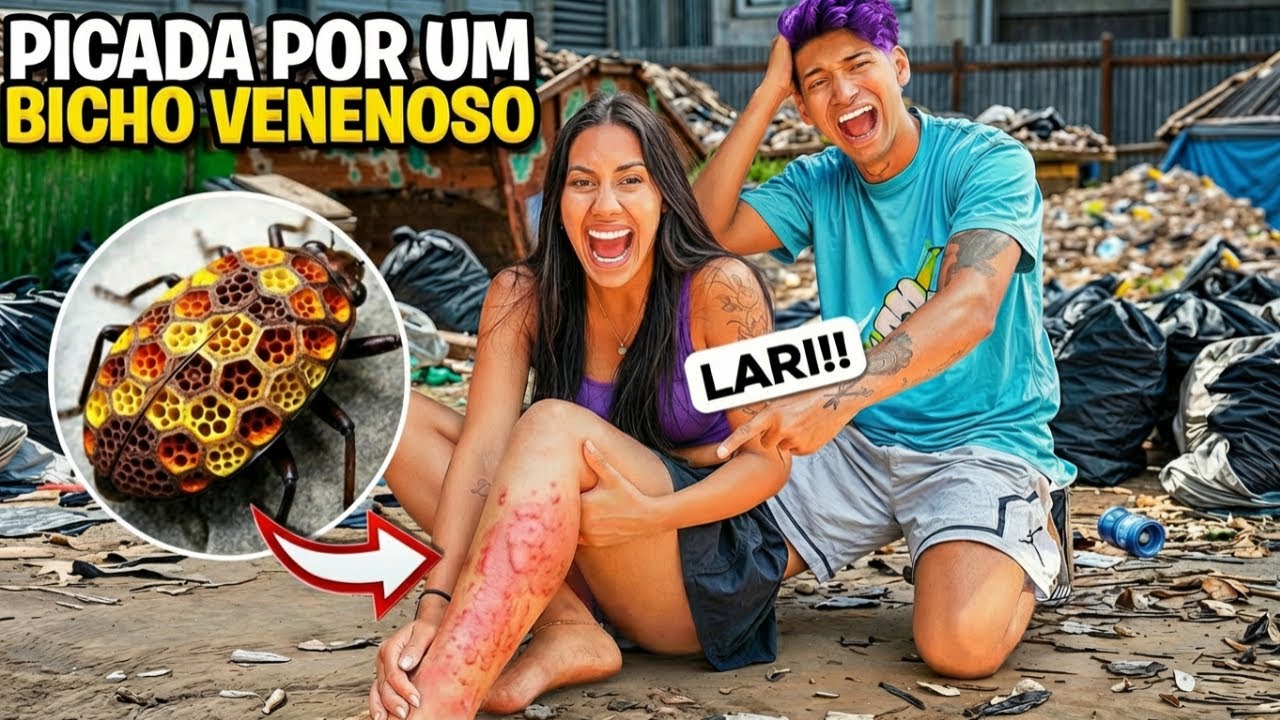 A LARI FOI PICADA POR UM BICHO MUITO VENENOSO *ela foi pro hospital?