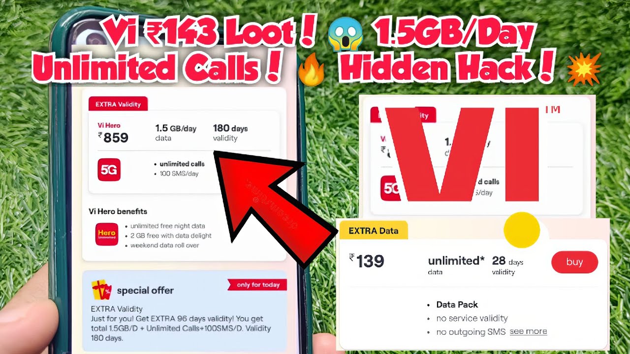 𝗩𝗶 ₹𝟭𝟰𝟯 𝗟𝗼𝗼𝘁! 😱 𝟭.𝟱𝗚𝗕/𝗗𝗮𝘆 𝗨𝗻𝗹𝗶𝗺𝗶𝘁𝗲𝗱 𝗖𝗮𝗹𝗹𝘀! 🔥 𝗛𝗶𝗱𝗱𝗲𝗻 𝗛𝗮𝗰𝗸! 💥