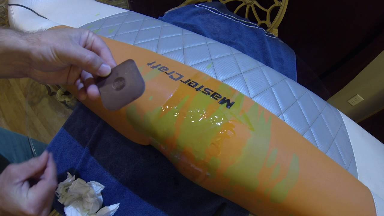 How to Remove Paint from a Vinyl Boat Seat with Hand Sanitizer - MasterCraft X-Series - GoPro