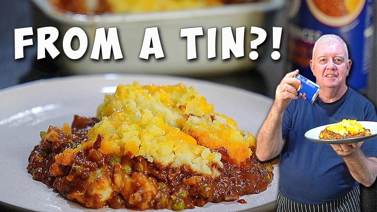 Old School Cottage Pie Using TINNED MINCE & Instant Mash