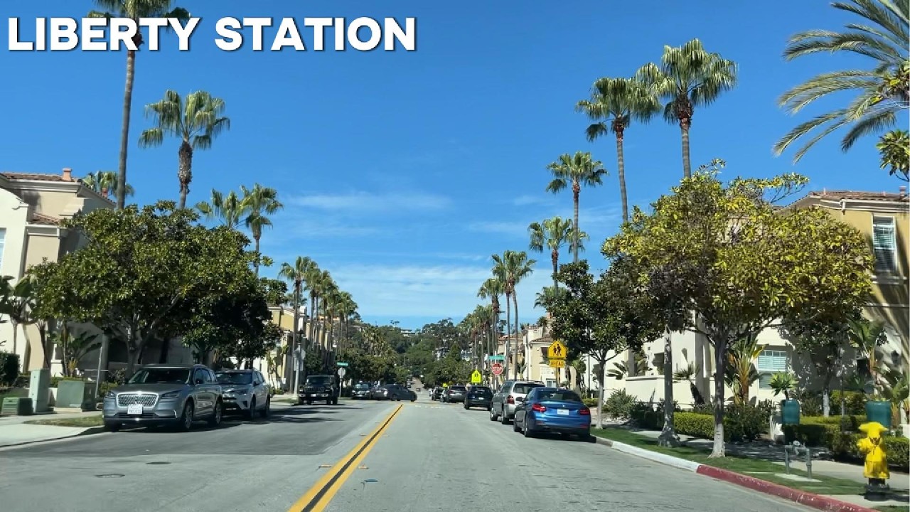 Relaxing Scenic Drive Through Liberty Statiion | Point Loma, San Diego