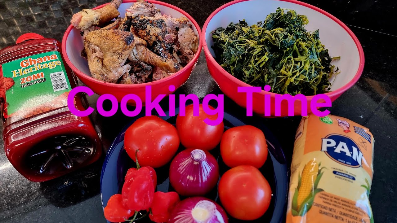 Let's cook fufu corn and njama njama