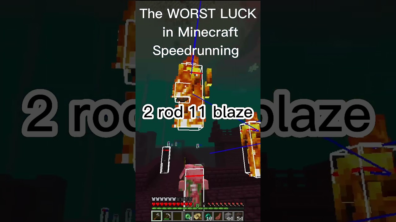 The WORST LUCK in Minecraft Speedrunning 