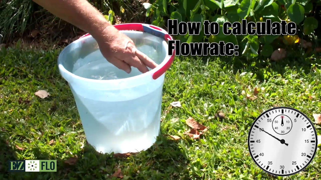 How to measure flow rate