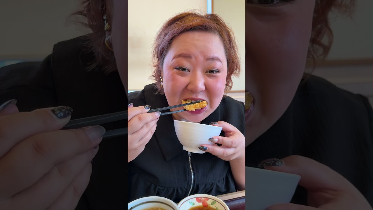 さん天って天丼も天ぷらも同時に味わえるって知ってた？💜
