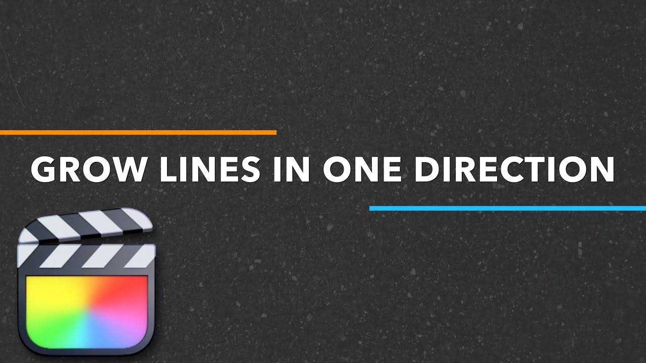 Animate Lines in One Direction in Final Cut Pro [GROW FROM LEFT, RIGHT, TOP OR BOTTOM]