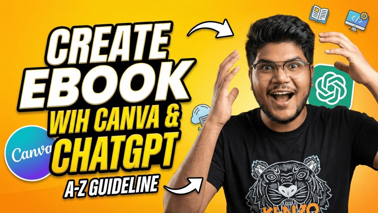 How To Make eBook in 2026 Using Canva & ChatGPT (Full Bangla Course)