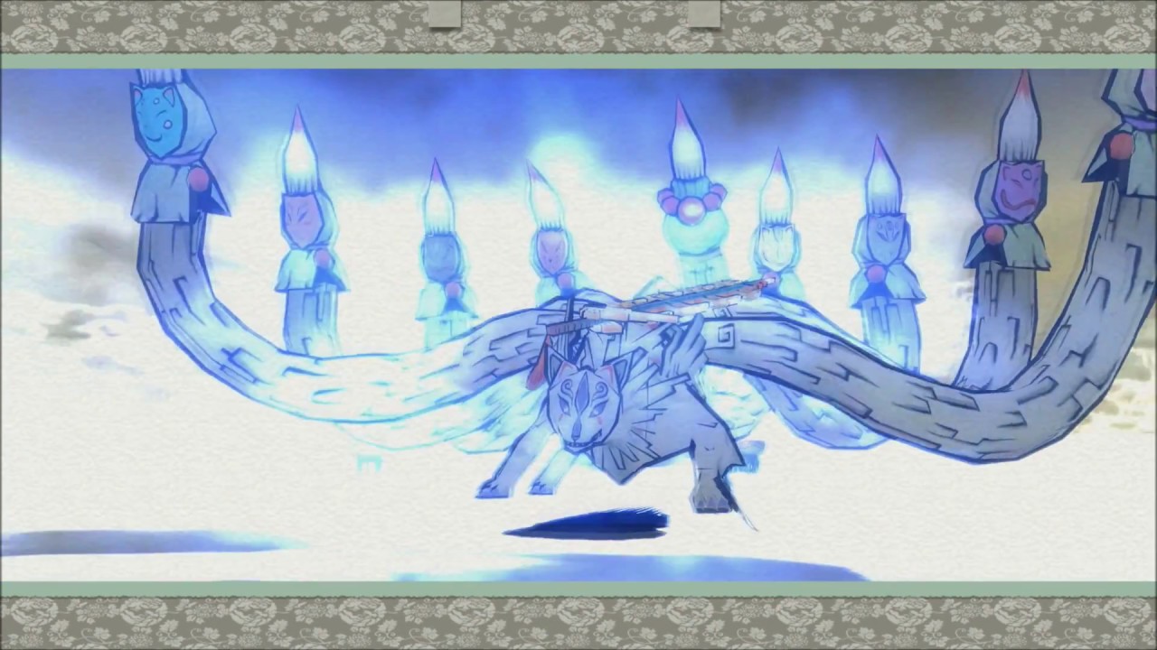 #9【大神 Okami】ボス戦　キュウビ　ノーダメージ攻略（霧隠ナシ）Boss Fight ‐ Ninetails (No Damage)
