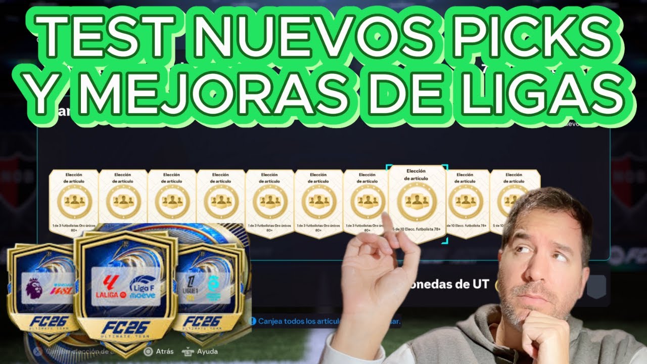 TEST para los NUEVOS PICKS 1 de 3 80+ y las MEJORAS DE LIGAS 🔥|FC26 #eafc26 #fc26 #fifa #toty