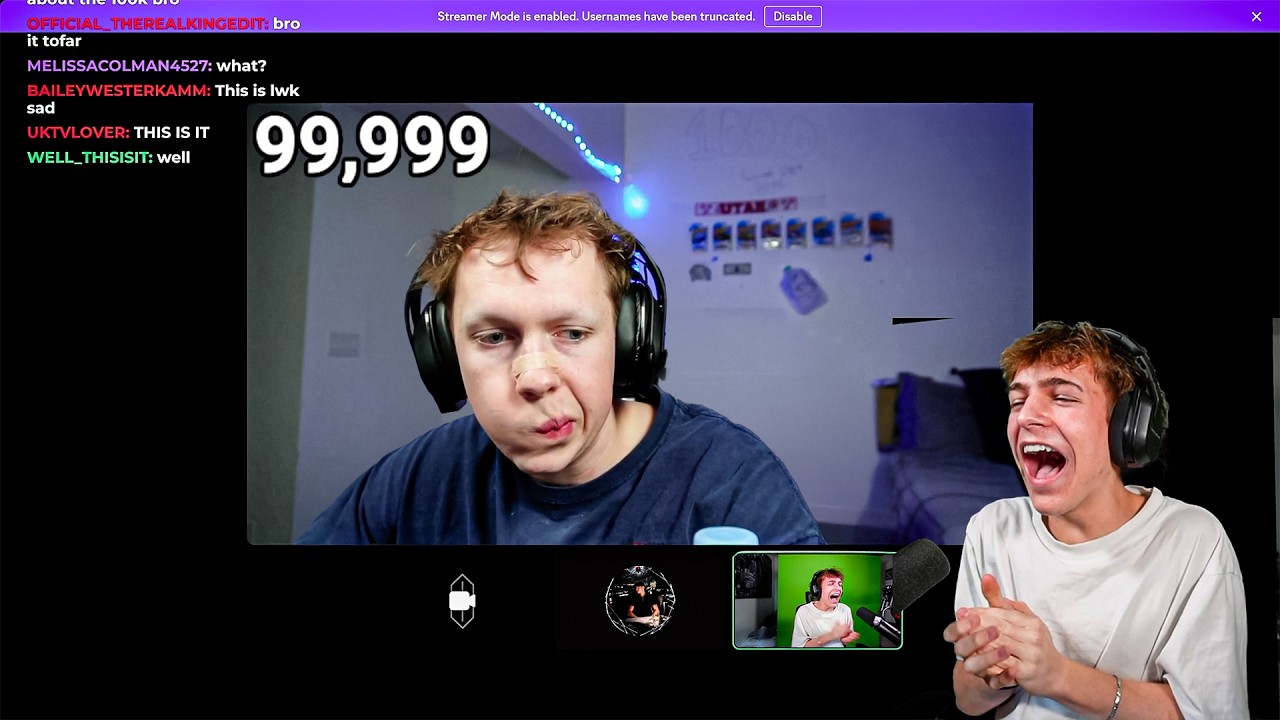 he started crying