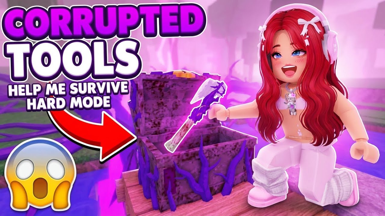 Surviving HARD MODE using CORRUPTED TOOLS in 99 NIGHTS IN THE FOREST