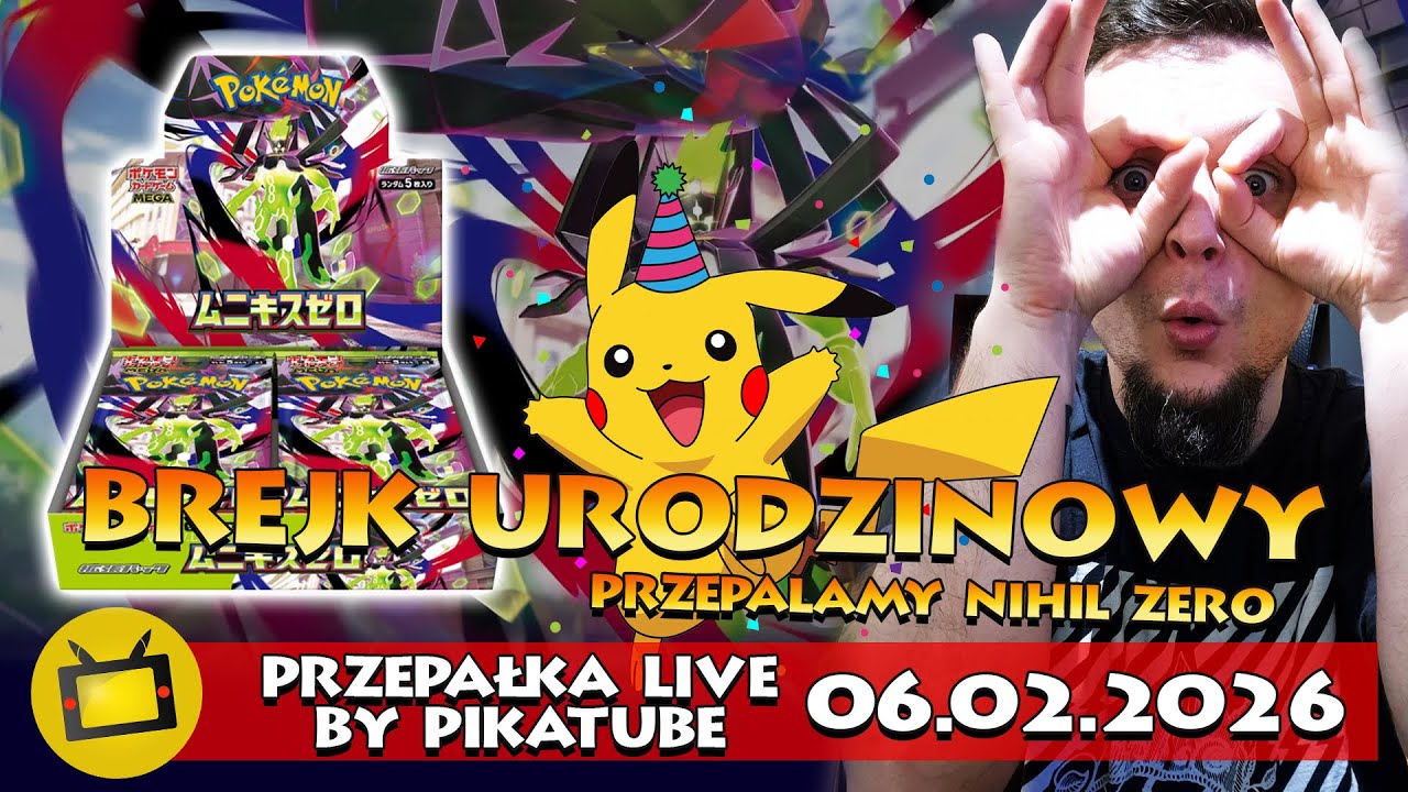 BREJK URODZINOWY - PRZEPALAMY NIHIL ZERO! BOOSTER BREAK - KARTY POKEMON I INNE + GIVEAWAYE!