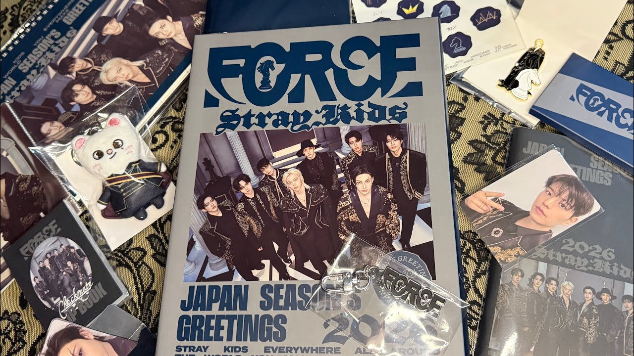 Stray Kids Unboxing - Japan Season’s Greetings FORCE 2026, FORCE Merch & Sauna Merch