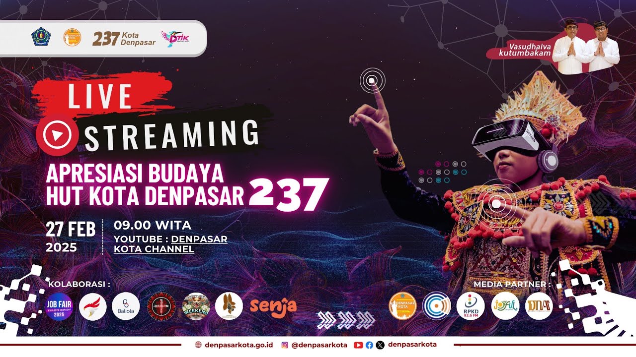 LIVE ! -  Apresiasi Budaya HUT Kota Denpasar Ke- 237